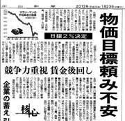 中日新聞2013年1月23日